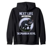 Tasmanian Devils Next Life i want to be a Tasmanian Devil Zip Hoodie