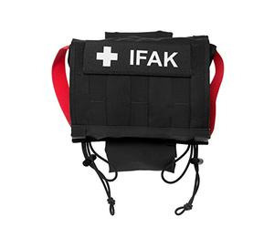 Tasmanian Tiger Head Rest IFAK - First Aid Pouch for Car Seat Headrest, Quick Access, TacVec Series, Black - OneSize