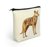 Tasmanian Tiger Travel Makeup Bag Linen Cosmetic Organizer Toiletry Purse Make Up Bags