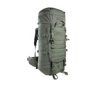 Tasmanian Tiger TT Base Pack 60 FO Modular Expandable Backpack 60L to 75L Volume with Large Front Opening Ergonomic Trekking Backpack with Molle System, Stone grey-olive IRR