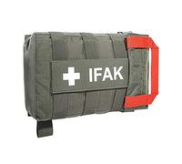 Tasmanian Tiger TT IFAK Pouch VL L First Aid Belt Bag Compatible with Belt Bag for Hiking, Travel, Police Department (Stone Grey/Olive) IRR