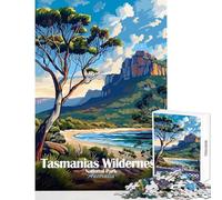 Tasmanian Wilderness National Park Australia Hard Jigsaw Puzzle for Adults 1000 Pieces Improve Attention Span And Focus Peaceful Relaxing Leisure Fun (38x26cm)