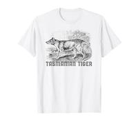 Tasmanian Wolf Tiger Thylacine Australian Extinction Gift T-Shirt