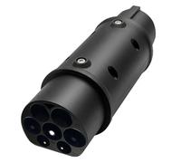 Tasofac Type 2 to Type 1 EV Charging Adapter, Max 32A 250V 7.4kw IEC62196 to SAE J1772 Electric Vehicle Charging Adapter, IP65/-30°C to 50°C, Portable EV Converter Plug