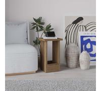 Tasos' Modern Minimalist Side Table 30cm Decortie Dark Brown 1 Pack