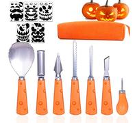 Taspire 7 Packs Pumpkin Carving Kit with Stencils, (Halloween Pumpkin Carving Tools Set), Pumpkin Carving Set