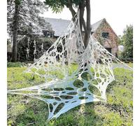 Taspire Halloween Spider Web Decoration, 13.12ft x 3.28ft Stretchable Halloween Cobwebs for Decorations