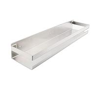 Taspooke 50cm No-Drill Wall Mounted Spice Rack, 304 Stainless Steel Storage Organizer for Kitchen & Bathroom, Adhesive Shelf for Seasoning, Toiletries, Cosmetics, Multi-Purpose Basket