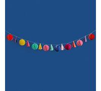 Tassel and Honeycomb Paper Garland, Diwali Hanging Decoration, Multicoloured Garland, Honeycomb Party Decorations 2m