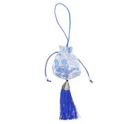 tassel bag empty bag round coin purse gift embroidered pouch embroidery sky