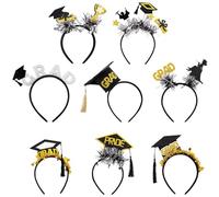 Tassel Cap Hair Pin - Lightweight Felt Fabric Secure Grip Attachment Decorative Academic Style | Commemorative Headwear to Support Senior High School Universi Stage Performance