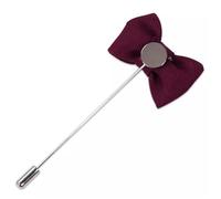 Tassel chain brooch,Men's Elegant Brooch Men's Brooch Lapel Flower British Suit Accessories(Black)
