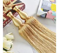 Tassel Curtain Tie Backs , Curtain Straps Hanging Ball Tying Ball Tying Rope Hanging Ball Hanging Spike Tennis Tie Flower Hook Decorative Ball Tassel Single Ball-Grey One (Color : One ( Color : Golden