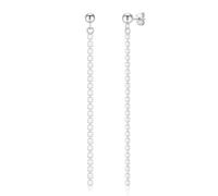 Tassel Drop Earrings for Women Girls, Silver Plated Long Chain Stud Dangle Earrings, Hypoallergenic Wedding Tassel Jewellery Gifts for Daughter Granddaughter Niece