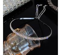 Tassel Headband Female Full Diamond Crystal Temperament Headband Headpiece for Women(Style 2)