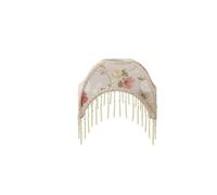 Tassel Lampshade 15/20/25cm Vintage Tassel Bead Lamp Shade Fabric
