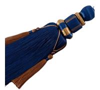 Tassel Tie Backs for Curtains, 1 Pair Curtain Tied Tassel Luxury Tulle Bundled Decoration Window Drape Tieback Hanging Balls Tassels Home Living Room Accessories(Navy blue)