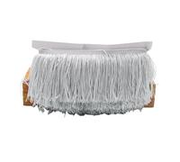 Tassel Trim 10/15/20/30cm Tassel Fringe Trim Polyester Long Fringes Sewing for Clothes Dress Curtain Tape Tassels for Crafts Accessorie(Light Gray,30cm)