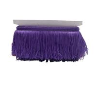 Tassel Trim 9/15/20/28cm Tassel Fringe Trim Polyester Long Fringes Sewing for Clothes Dress Curtain Tape Tassels for Crafts Accessories(Purple,28cm)