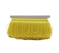 Tassel Trim 9/15/20/28cm Tassel Fringe Trim Polyester Long Fringes Sewing for Clothes Dress Curtain Tape Tassels for Crafts Accessories(Yellow,28cm)