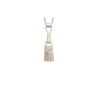 Tassel Window Curtain Tiebacks, Moveable Embrace, Set of 2 (Cream)