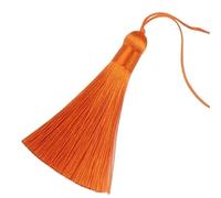 Tassels For Crafts 5/10/20Pcs 16cm Chunky Tassels Soft Elegant Handmade Silky Floss With Cord Loop Chinese Knot For Jewelry Making(Orange,20pc)