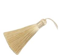 Tassels For Crafts 5/10/20Pcs 16cm Chunky Tassels Soft Elegant Handmade Silky Floss With Cord Loop Chinese Knot For Jewelry Making(Brown,5pc)