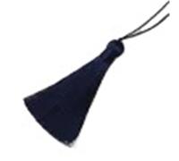 Tassels For Crafts 5/10/20Pcs 16cm Chunky Tassels Soft Elegant Handmade Silky Floss With Cord Loop Chinese Knot For Jewelry Making(Dark blue,5pc)