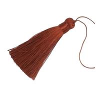 Tassels For Crafts 5/10/20Pcs 16cm Chunky Tassels Soft Elegant Handmade Silky Floss With Cord Loop Chinese Knot For Jewelry Making(Light coffe,20pc)