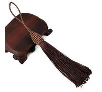 Tassels For Crafts 6/10/15Pcs Tassels Silky Floss 15.5cm/6 Inch Bookmark Tassel with Cord Loop Chinese Knot DIY Craft Jewelry Making(Coffee,6PC)