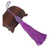 Tassels For Crafts 6/10/15Pcs Tassels Silky Floss 15.5cm/6 Inch Bookmark Tassel with Cord Loop Chinese Knot DIY Craft Jewelry Making(Purple,10pc)