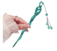 Tassels Hairpin For Women Vintage Dangling Hair Stick Combs And Stick Nonslip Acrylic Hair Pin For Traditional Costume