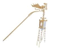 Tassels Hairpin With LED Lamp Vintage Dangling Hair Stick Combs And Acrylic Pin For Traditional