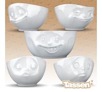 Tassen Emotion Bowls - grinning, happy, sulking, kissing, dreamy, winking, laugh