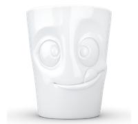 FIFTYEIGHT PRODUCTS Mug with Handle Lecker (Porcelain, 350 ml, White, Made in Germany)