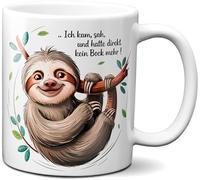 TassenKing Coffee Mug with Saying Ich kam, sah und hatte direkt keinen Bock mehr! - Gift for Work Colleagues, Colleagues, Boss, Boss Sayings Mugs Funny