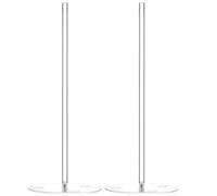 Tassety 2 Pieces Acrylic Donut Stands Clear Bagels 5.9 Inch Round Stand Holder Dessert Stand Table for Christmas Wedding Birthday