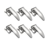 Tassety 6Pc Adjustable Finger Thumb Picks Set Stainless Steel Finger Protective Finger Picks for Guitar Banjo Ukulele