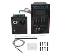 Tassety LC-5 5 Bands Acoustic Guitar Pickup EQ Preamp LCD Tuner Piezo Pickup Equalizer System,Red