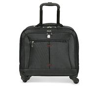 Tassia Roller Bag - Wheeled Laptop Bag - Black Hand Luggage Case - Business Briefcase Large with Large Storage - 4 Wheel Spinner Cabin Luggage for Men & Women - Roller Case for Travel or Business
