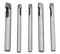 tassieroon 5Pcs Hollow Hole Punch Set Oval Shape Leather Hollow Hole Punch Cutter for Leather Working (4X6mm,4X7mm,4X8mm,4X10mm,4X12mm)