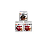 Tassimo 3 Latte Bundle Costa Latte + Costa Caramel + Lor Latte Macchiato