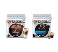 Tassimo Baileys Latte Macchiato Coffee Pods x8 (Pack of 5, Total 40 Drinks) & L'OR Espresso Decaffeinato Coffee Pods x16 (Pack of 5, Total 80 Drinks)