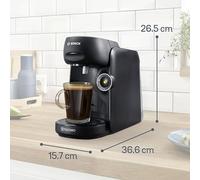 Tassimo by Bosch Finesse Friendly Pod Coffee Machine in Black TAS162EGB with INTELLIBREW and IntensityBoost, Compatible with 50 Different Beverages