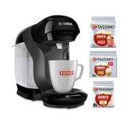 Tassimo by Bosch Style Friendly Pod Coffee Machine with 40 Kenco Drinks Starter Bundle, TAS112EGBC - Black