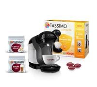 Tassimo by Bosch Style Pod Coffee Machine with Costa Americano & Costa Latte Starter Bundle, TAS1102GB2- Black
