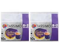 Tassimo Cadbury Caramel Hot Chocolate Pods x10 (Pack of 2, Total 20 Drinks) - Velvety Cocoa & Caramel Flavour