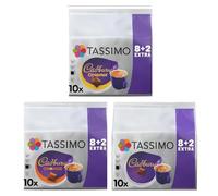 Tassimo Cadbury Hot Chocolate lovers Variety Pack Capsules - Cadbury, Caramel & Orange - 30 T-Discs (3 x 10 Pods)