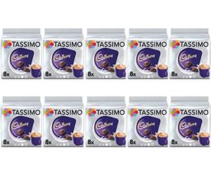Tassimo Cadbury Hot Chocolate Pods - 10 Packs (80 Drinks)
