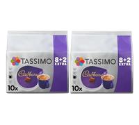 Tassimo Cadbury Hot Chocolate Pods x10 (Pack of 2, Total 20 Capsules)